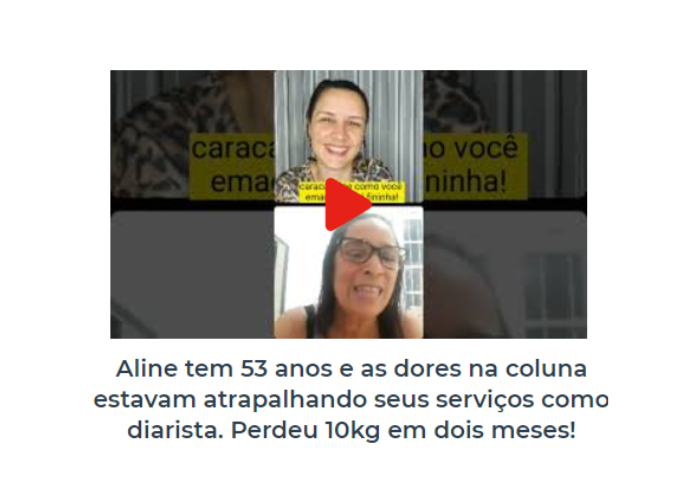 Neigme- 50 anos, artrose no joelho. Fez academia e caminhada por anos, sem resultado. Com o meu método, emagreceu 11kg e diminuiu 18cm de abdômen, sem dor (2)